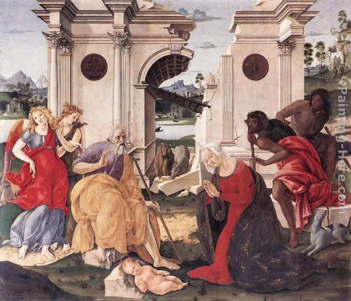 Nativity painting - Francesco Di Giorgio Martini Nativity art painting